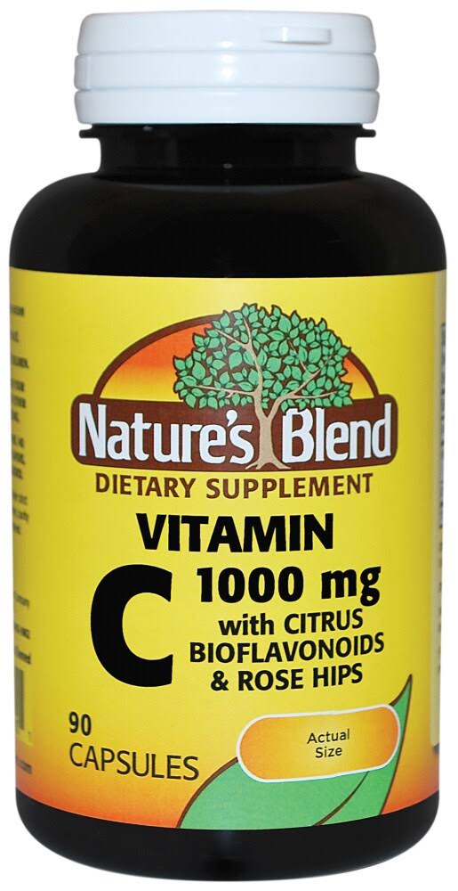 Nature's Blend Vitamin C Supplement - 1,000mg, 90 Capsules