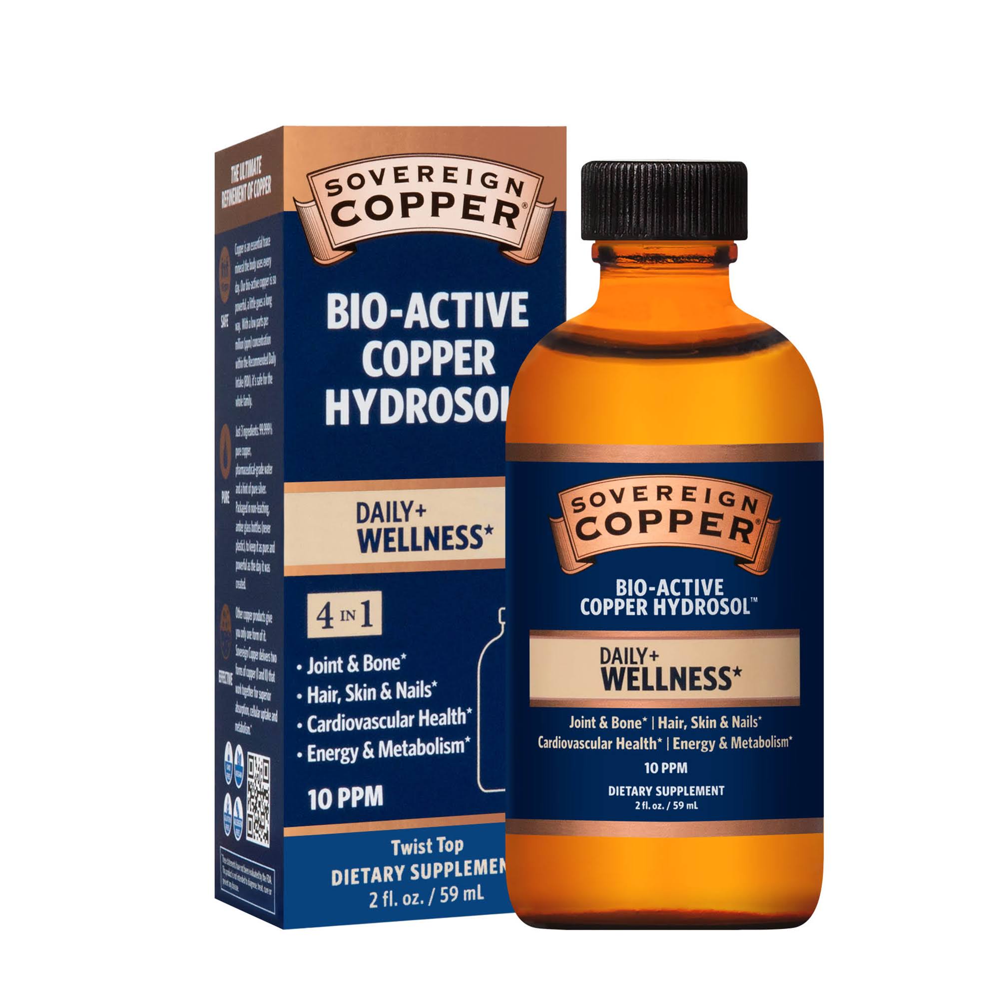 Sovereign Silver, Bio-Active Copper Hydrosol, 2 fl oz (59 ml)