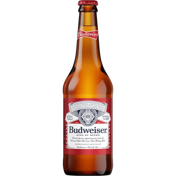 Anheuser Busch Budweiser Beer - 18oz
