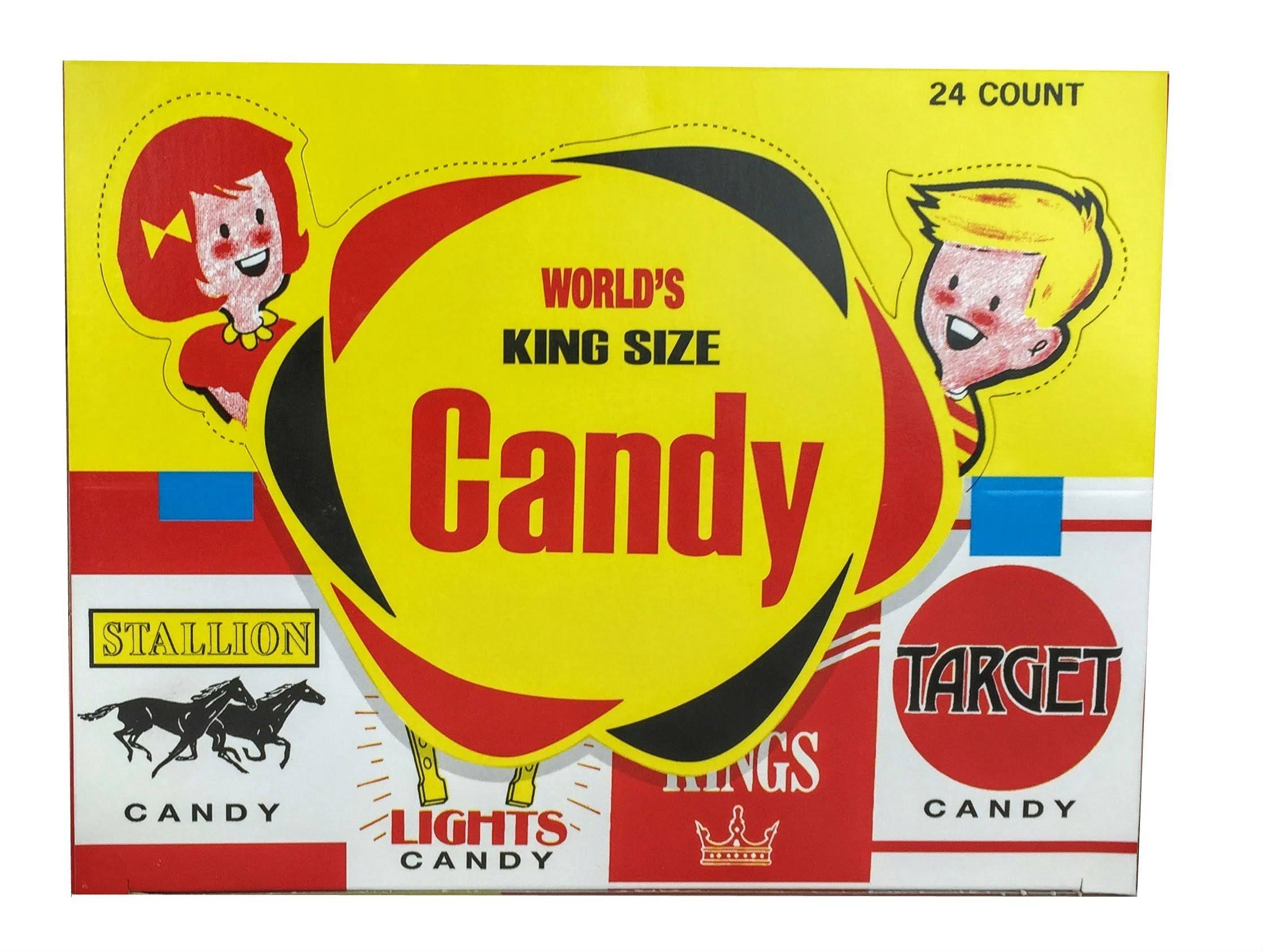 Worlds King Size Candy - 24 each