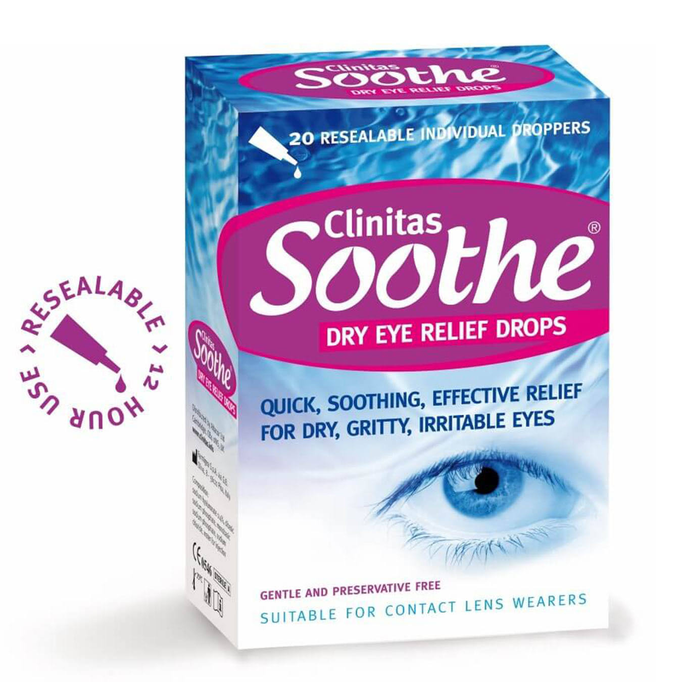 Clinitas Soothe Eye Drops 20x0.5ml