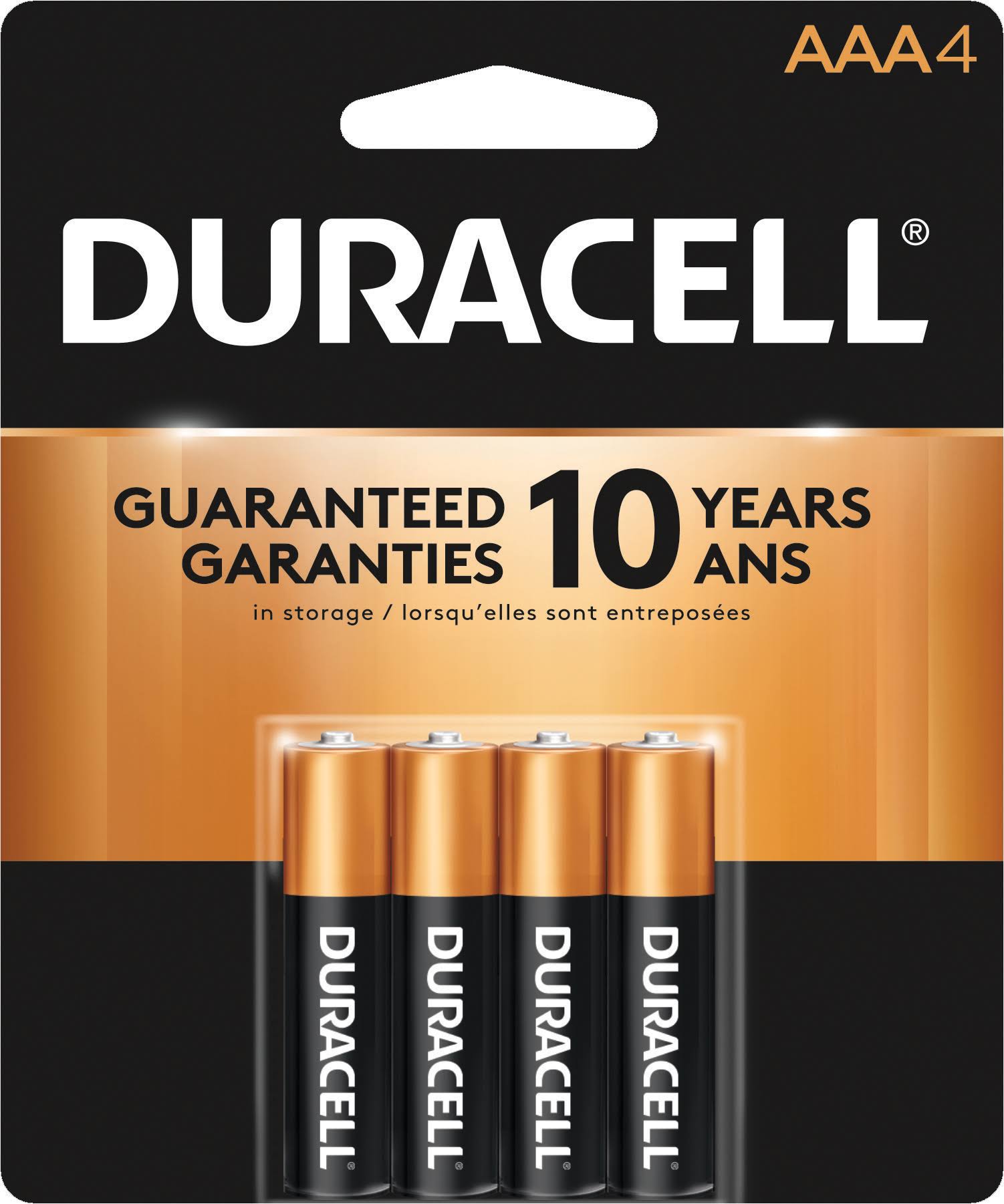 Duracell AAA Alkaline Batteries - 4 pack