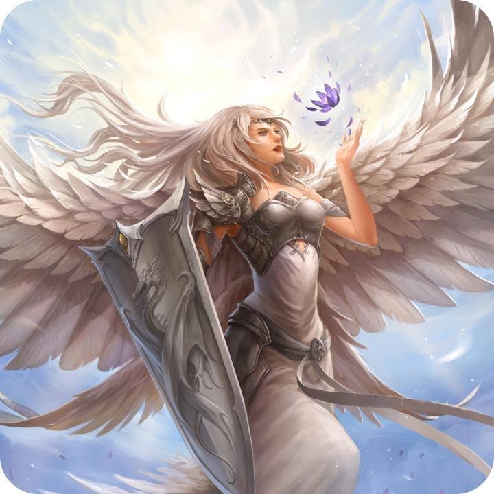 GamerMats: Dragon Art Coaster - 'Angel in White'