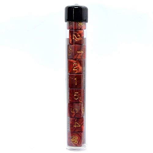 Elder Dice Tube of Red Cthulhu D6 Dice