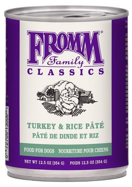 Fromm Dog Wet Turkey Rice Pate 12.5 Ounce Food