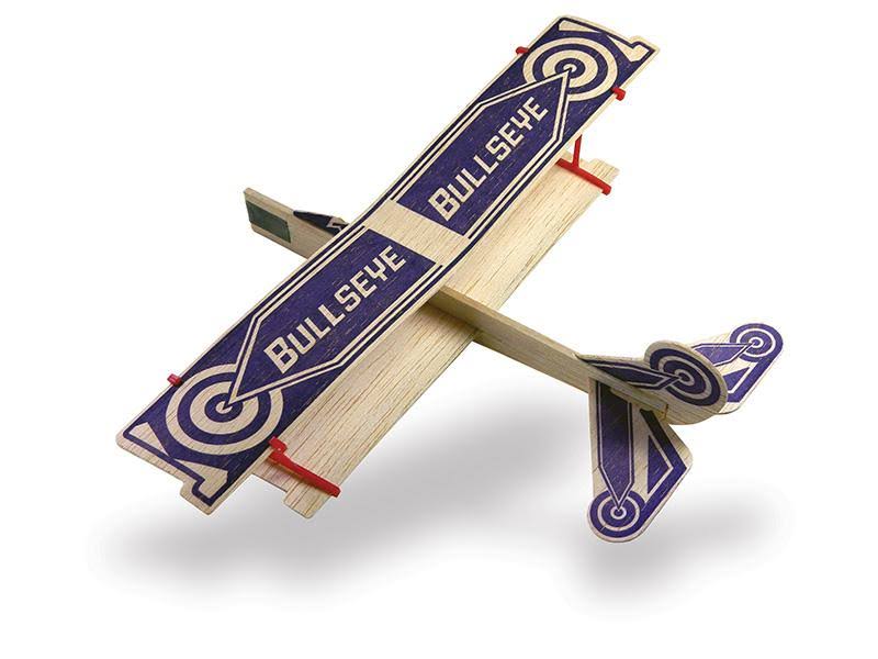 Guillow Super Hero Wood Plane Bullseye Model Kit