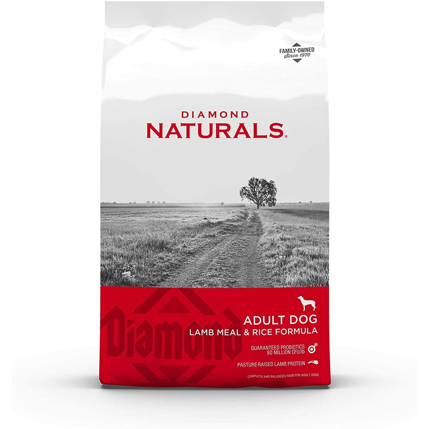 Diamond Naturals Dry Food for Adult Dogs - Lamb and Rice Formula