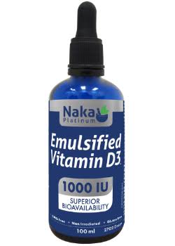 Naka Emulsified Vitamin D3 1000IU 100ml
