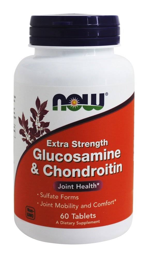 Now Foods Glucosamine and Chondroitin Supplement - Extra Strength, 60 Tablets