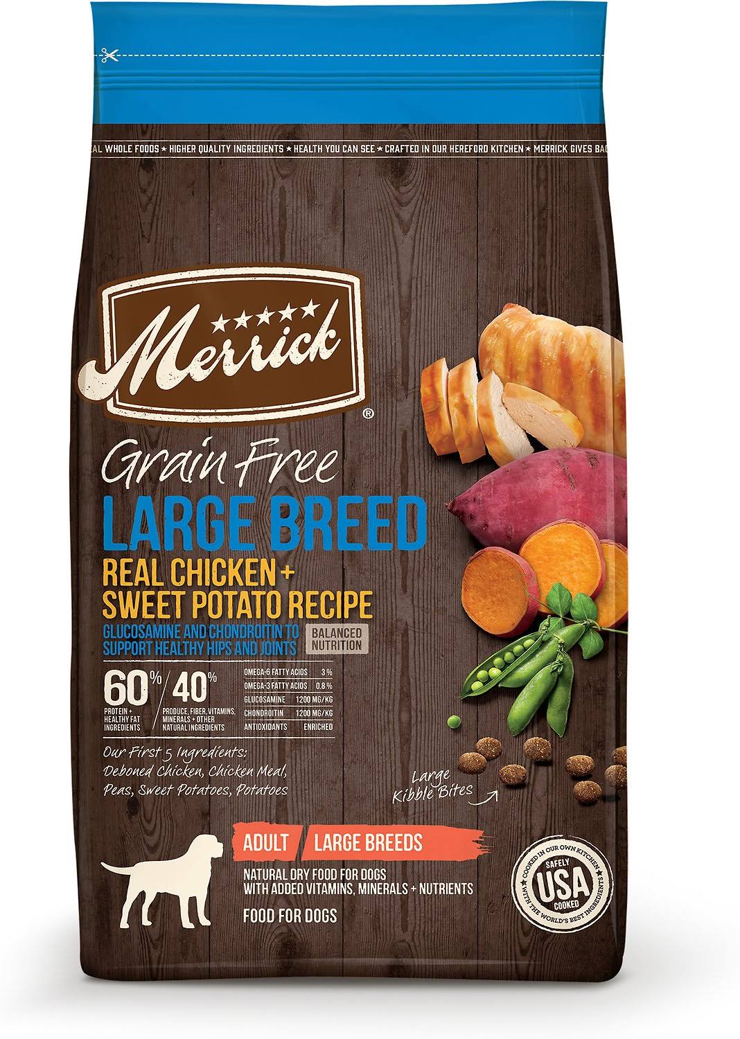 Merrick Adult Large Breed - Grain Free Chicken | Dog Food | Size: 9.9 kg