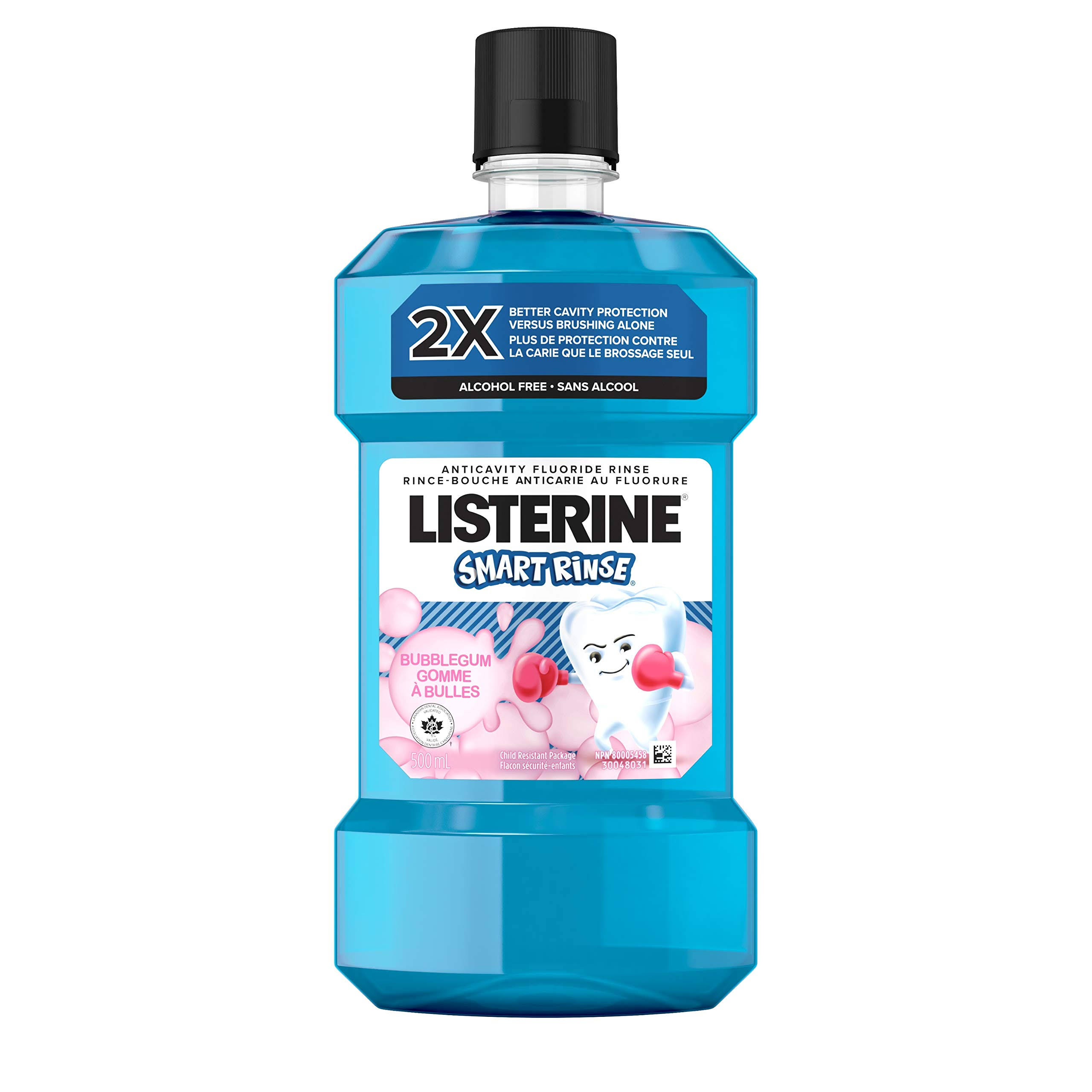 Listerine Smart Rinse Kids Bubble Gum Alcohol-Free Mouthwash - 500 ml