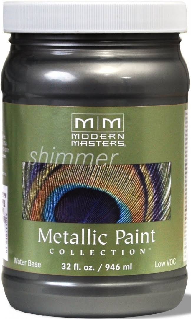 Modern Masters Metallic Paint - Steel Gray, 32 oz