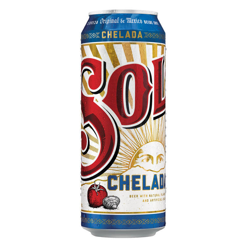 Sol Chelada Mexican Import Beer Can - 24 fl oz