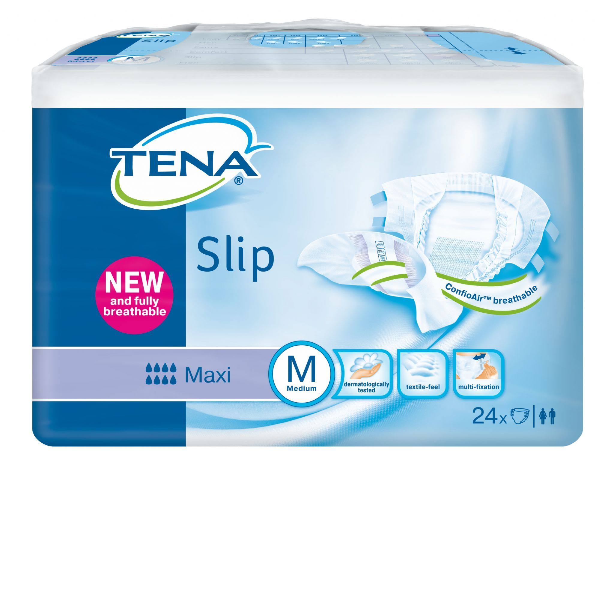 Tena Slip Maxi Incontinence Aids - Medium, Pack of 24