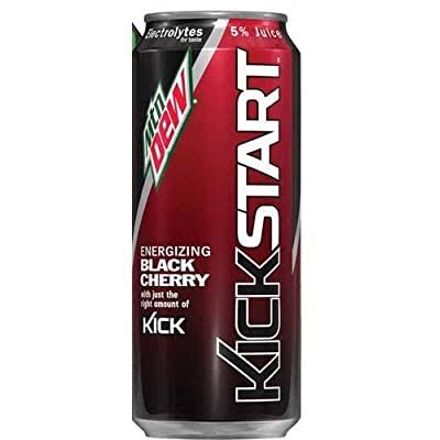 Mountain Dew Kickstart Energy Drink - Black Cherry, 16oz