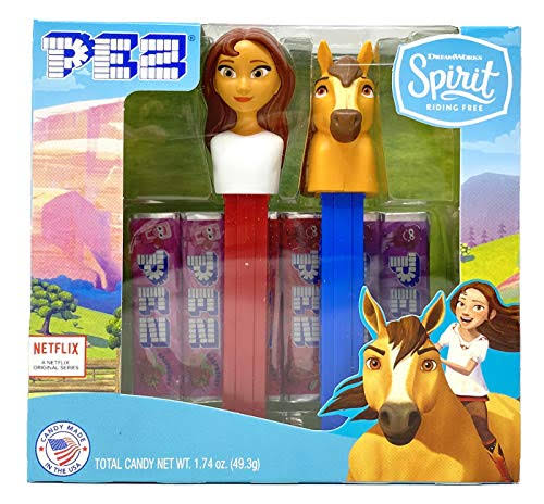 Pez Candy Spirit Gift Set Includes Lucky and Spirit Dispensers and 6