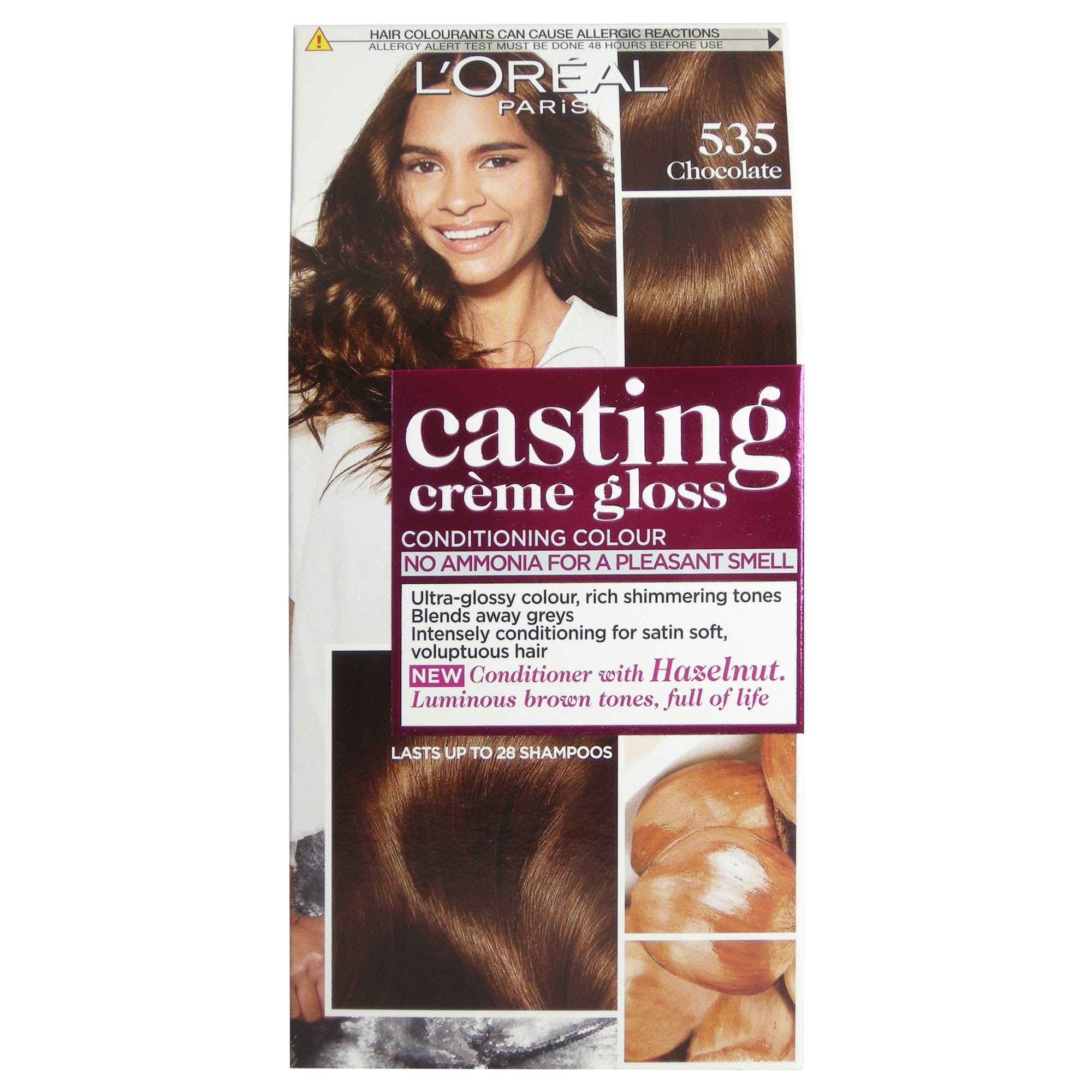 L'Oreal Casting Creme Gloss Semi Permanent Hair Dye - 535 Chocolate Brown