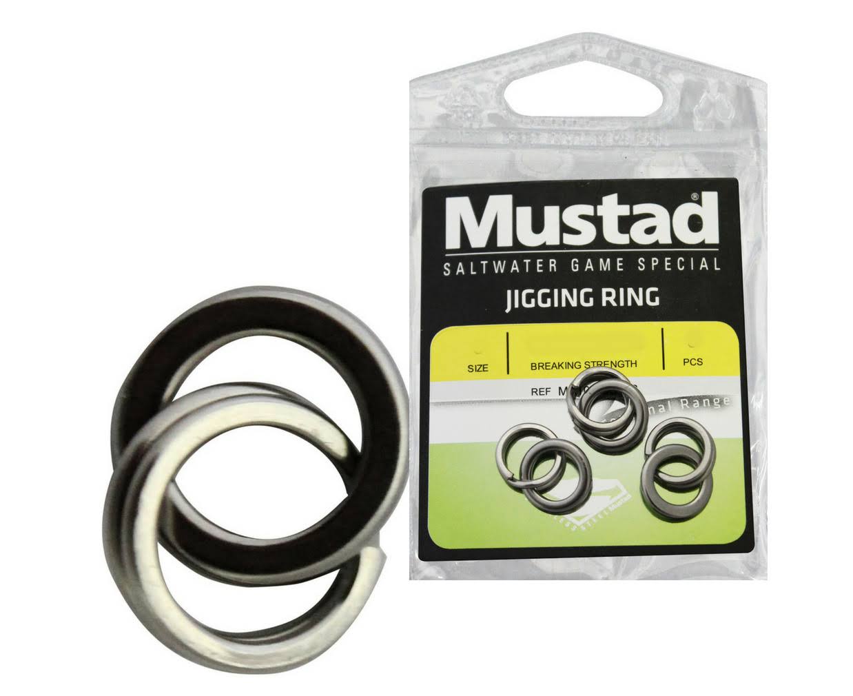 Mustad Stainless Steel Jigging Rings Size 8 110lb/50Kilo 3/Pkt for Fishing Lures