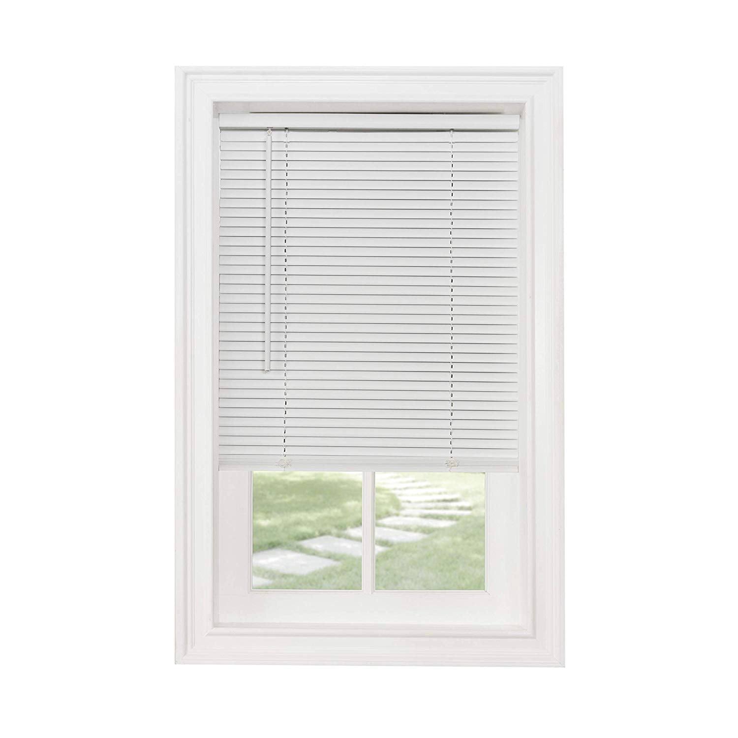 Classic Touch Cordless 1" Mini Blind, 31" Wide x 64" Long, White
