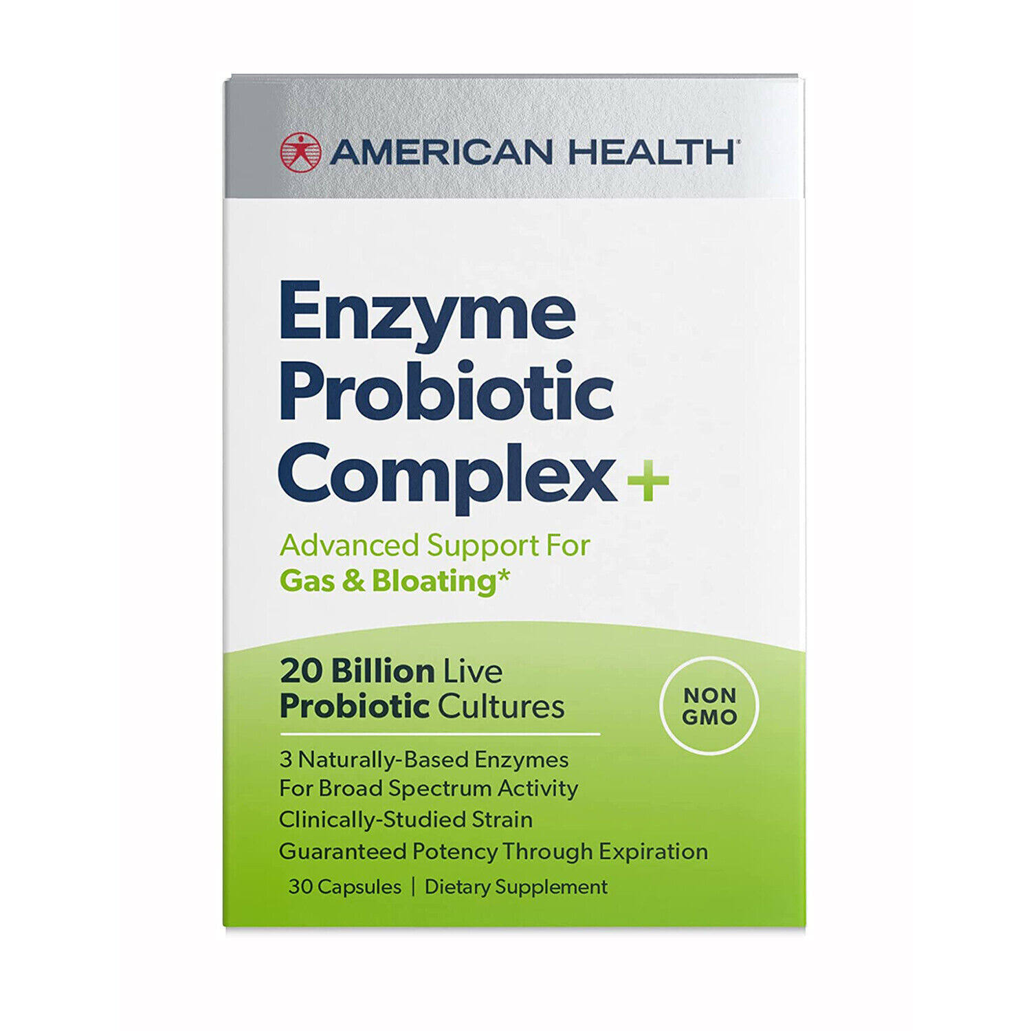 American Health Enzyme Probiotic Complex+ 30 Capsules