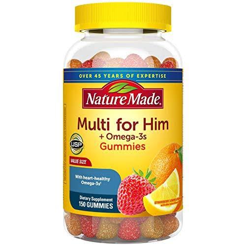 Nature Made Multi for Him Plus Omega-3s Supplement - 150 Gummies