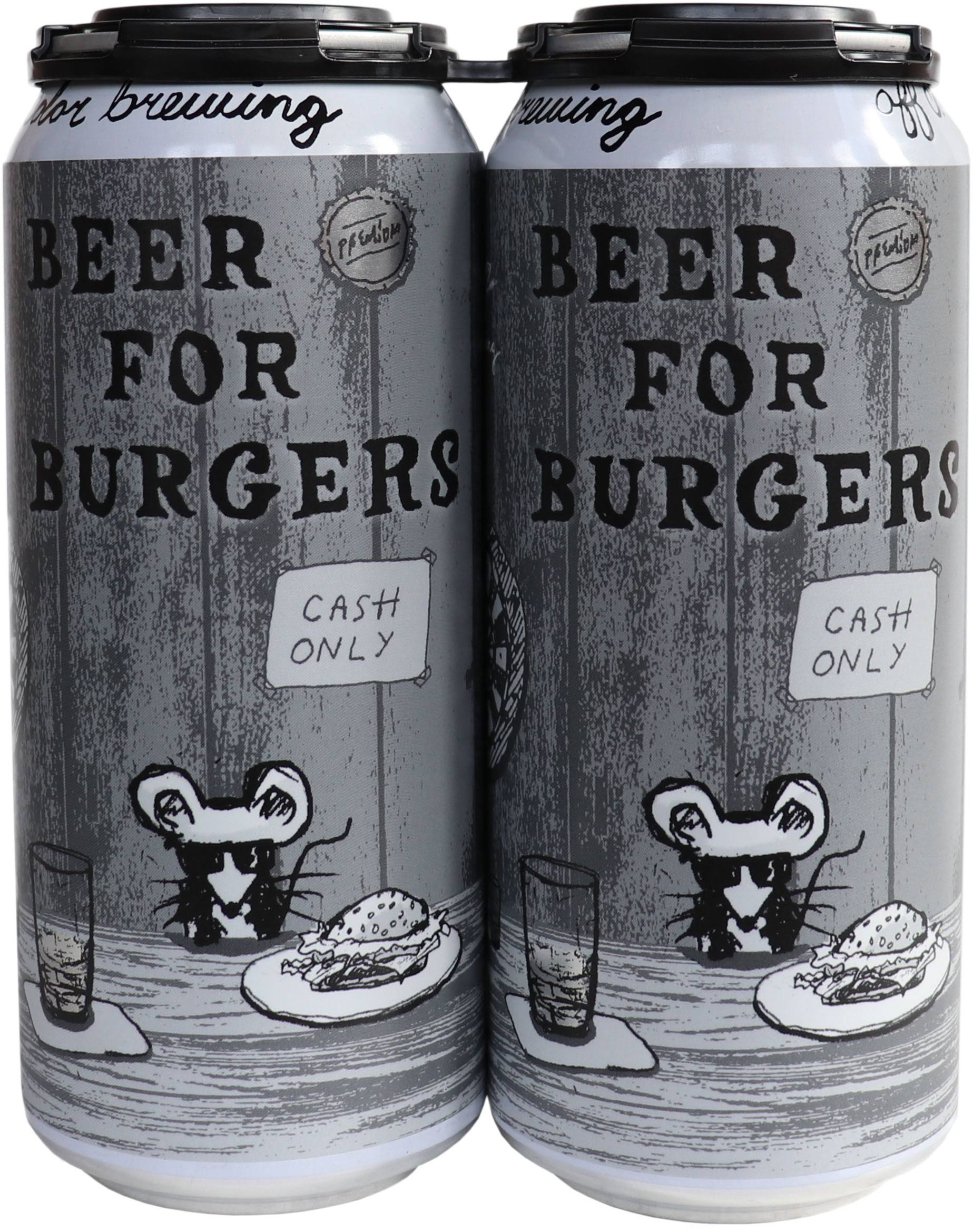 Off Color Beer for Burgers