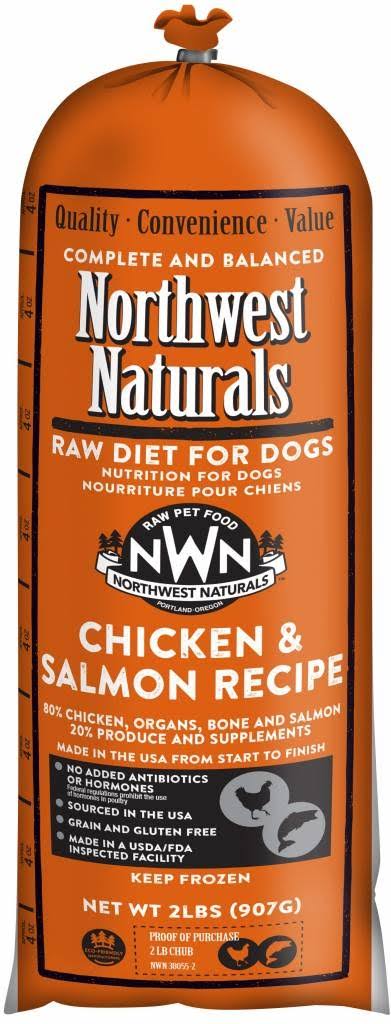 Northwest Naturals Chicken & Salmon Chub Frozen Raw Dog Food 5lb