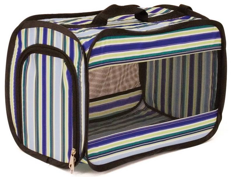 Ware Manufacturing Twist-N-Go Carrier - for Small Pets, Blue, Large