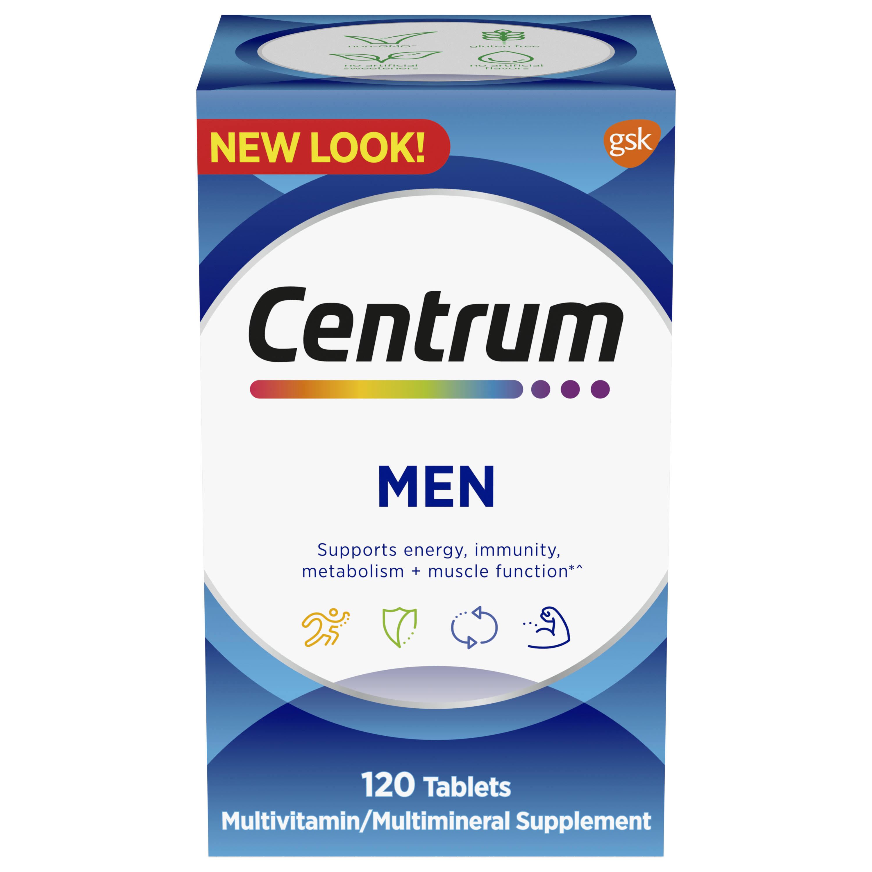 Centrum multivitamin supplements for men, 120 ea