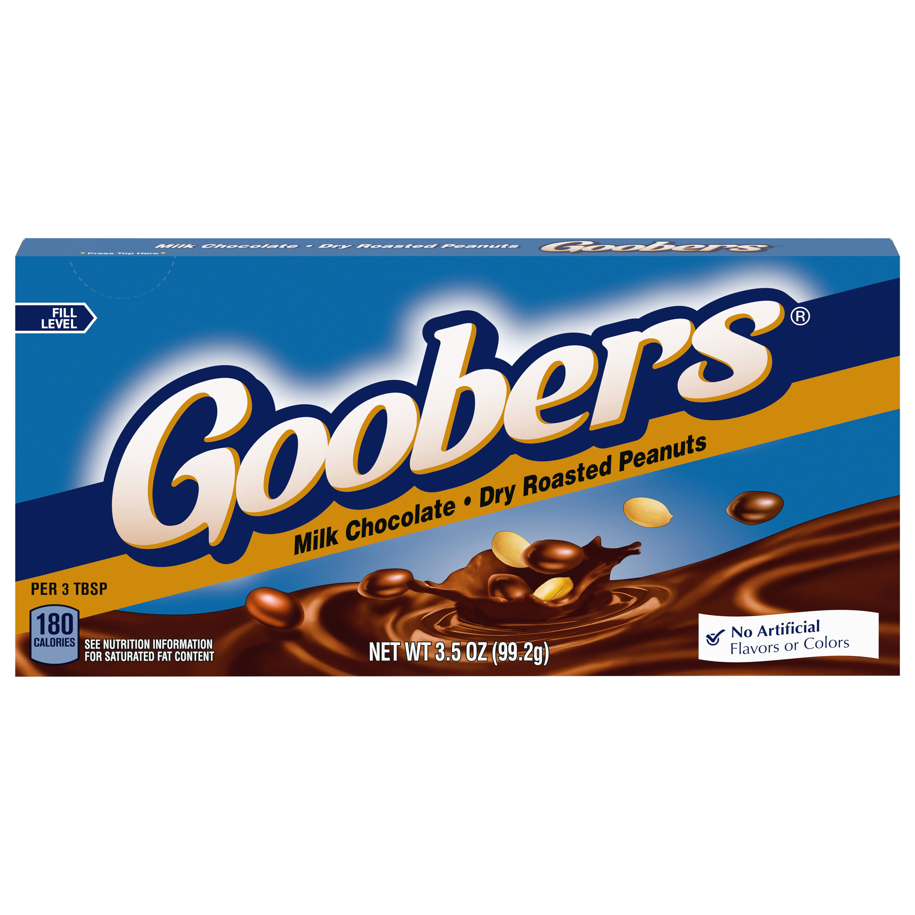Goobers Dry Roasted Peanuts, Milk Chocolate - 3.5 oz