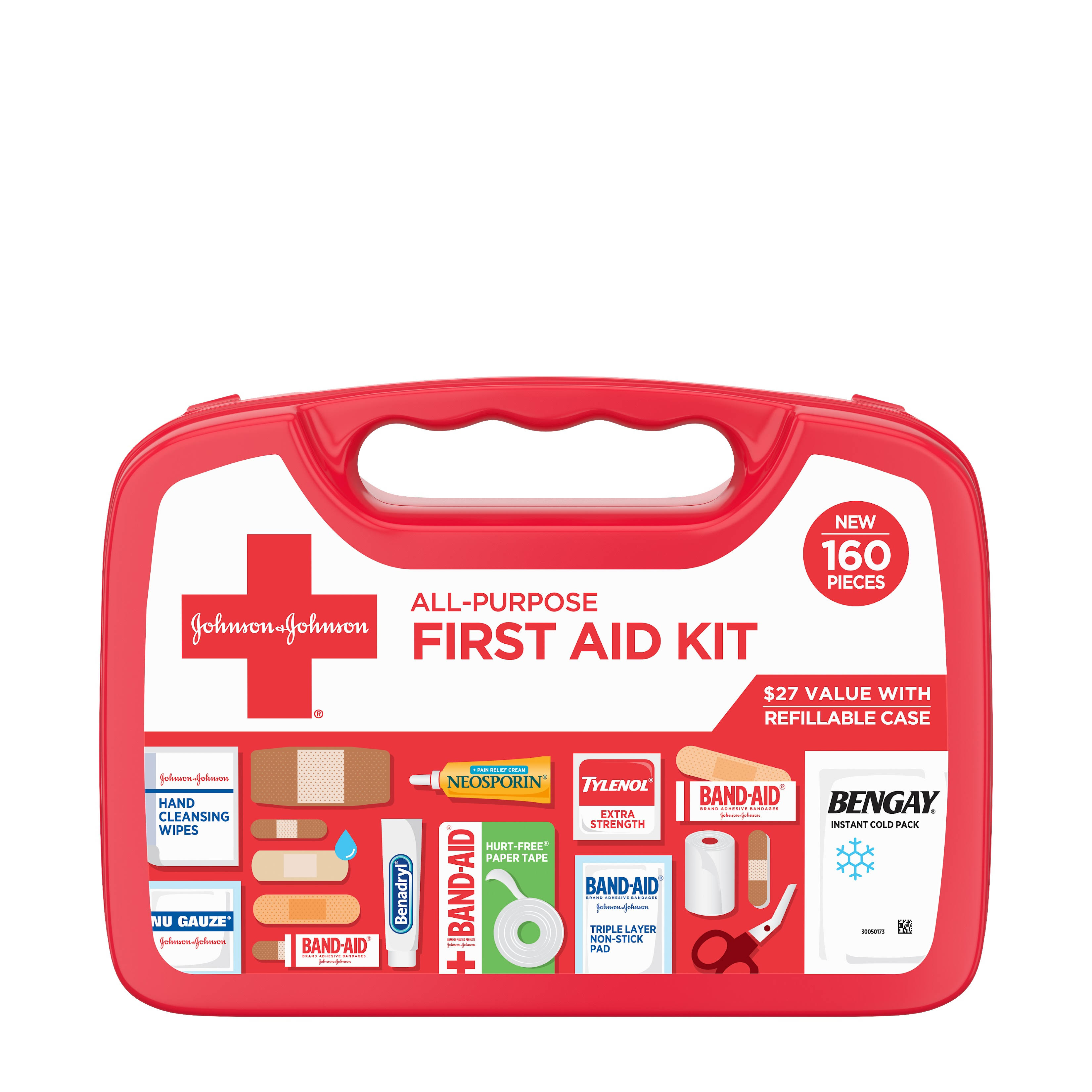 Johnson & Johnson First Aid Kit, All-Purpose