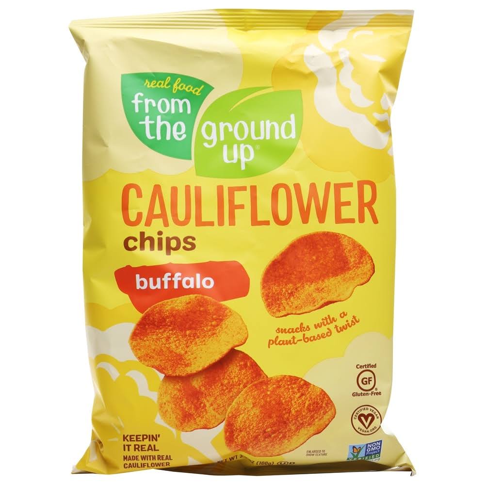 From the Ground Up Cauliflower Chips Buffalo Flavor 3.5 oz.