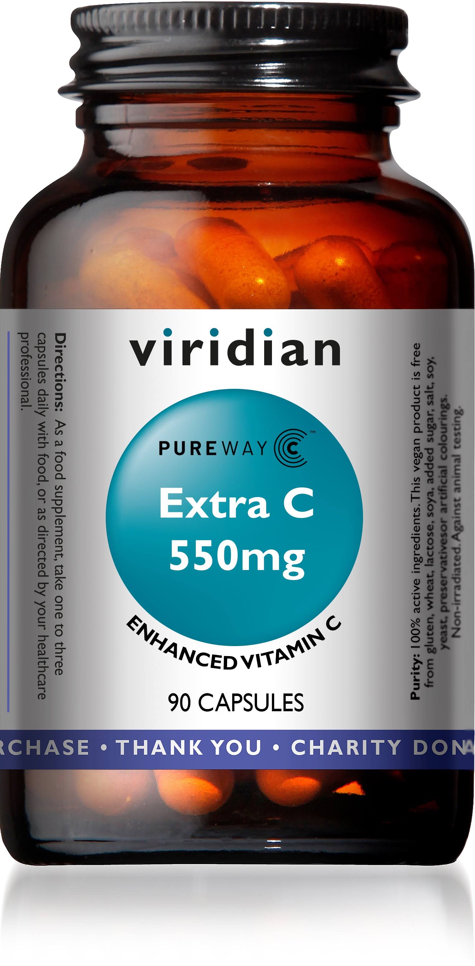 Viridian Extra C 550mg 90 Capsules