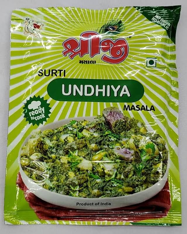 Shreeji No Onion No Garlic Surti UNDHIYU/ Undhiya Masala 50gm