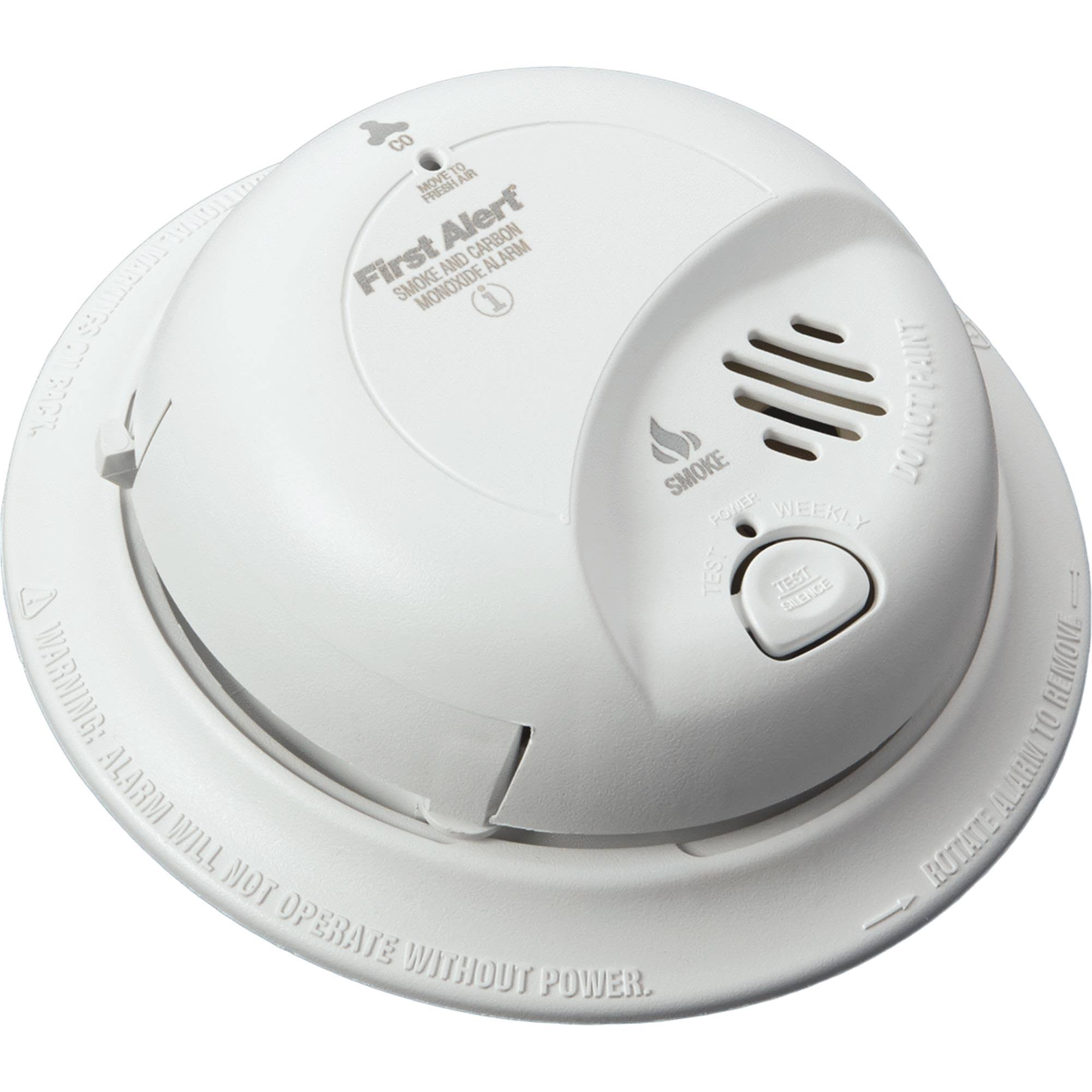 BRK Carbon Monoxide Smoke Alarm - 120V, Hardwired with Battery Backup