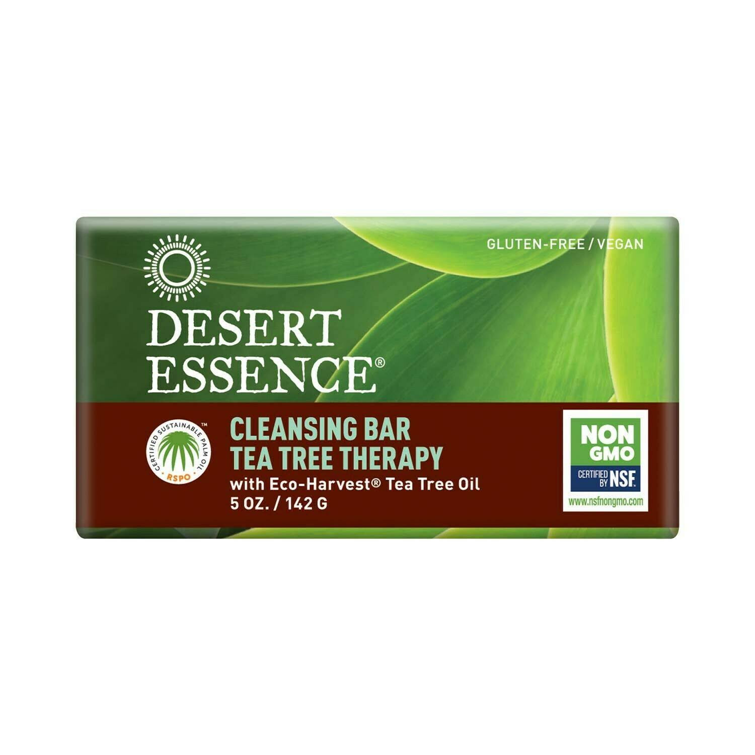 Desert Essence Tea Tree Therapy Cleansing Bar Soap - 5oz