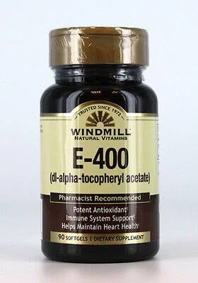Windmill Vitamin E-400 IU Dietary Supplement - 90 Softgels