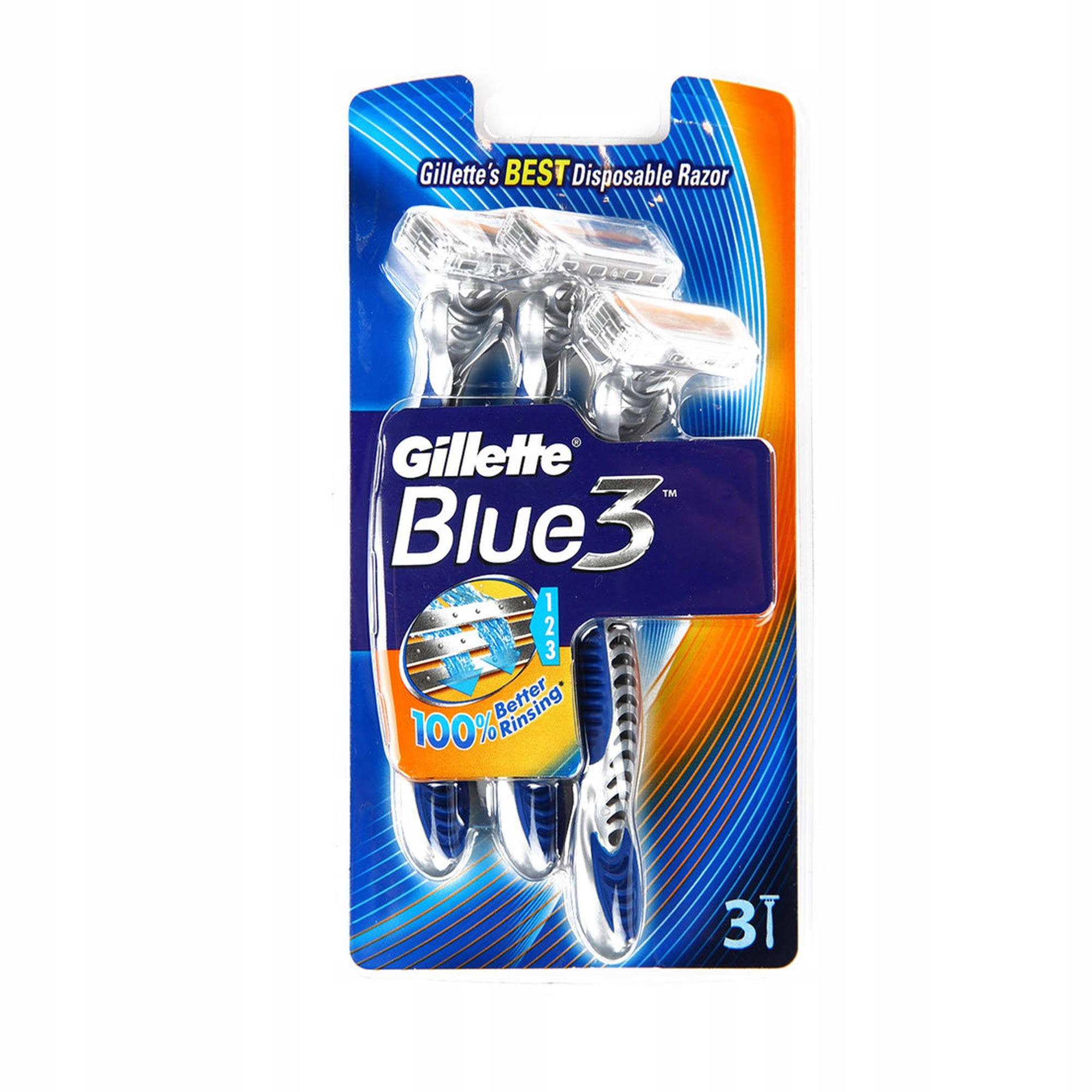 Gillette Blue 3 Disposable Razors with Aloe Lubricating Strip