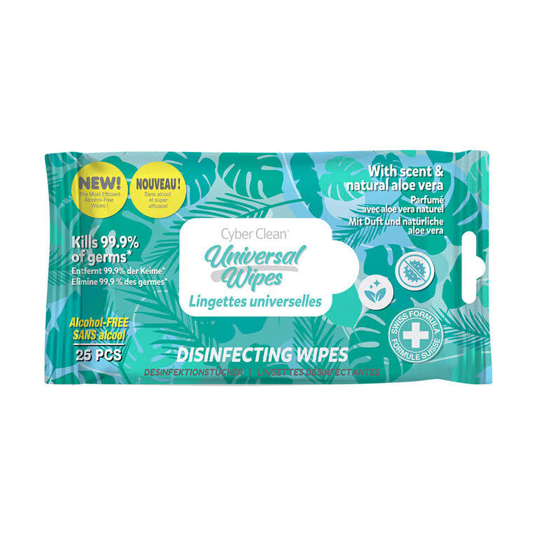 Cyber Clean Disinfecting Surface Wipes 25 pack