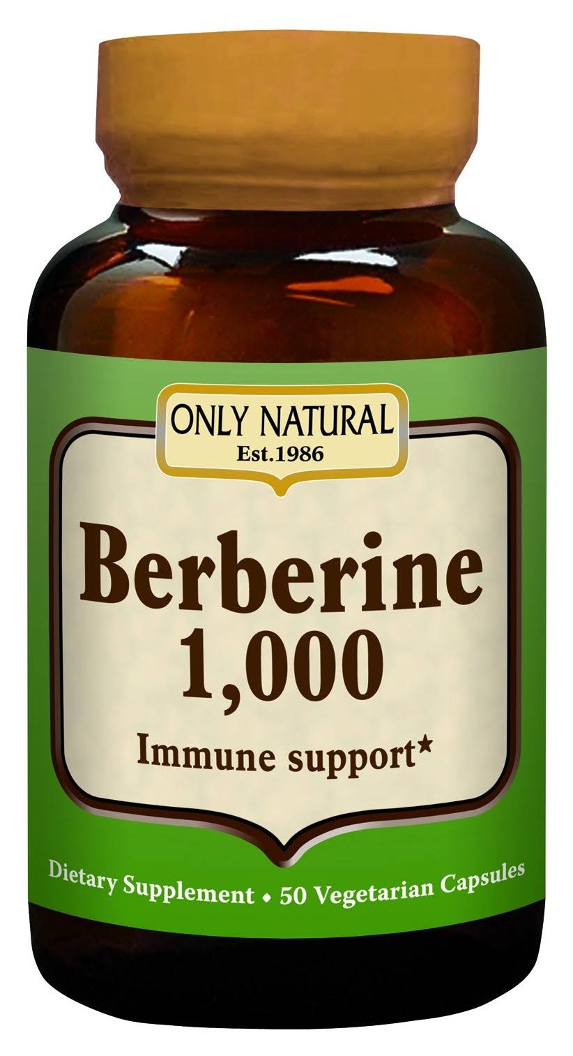 Only Natural Berberine 1000 Immune Support - 1000mg, 50 Vegetarian Capsules