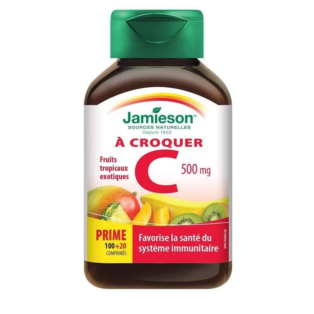 Jamieson Chewable Vitamin C Exotic Tropical Fruit Supplements - 120ct