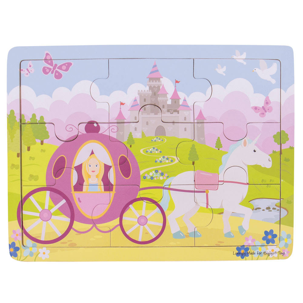 Bigjigs Toys Wooden Tray Puzzle - Princess