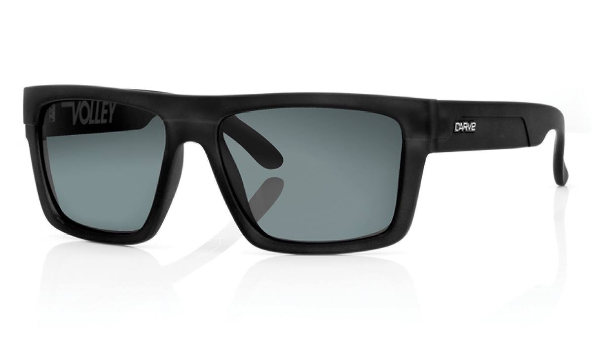 Carve Rivals Polarized Sunglasses - Black Frame, Gray Lens