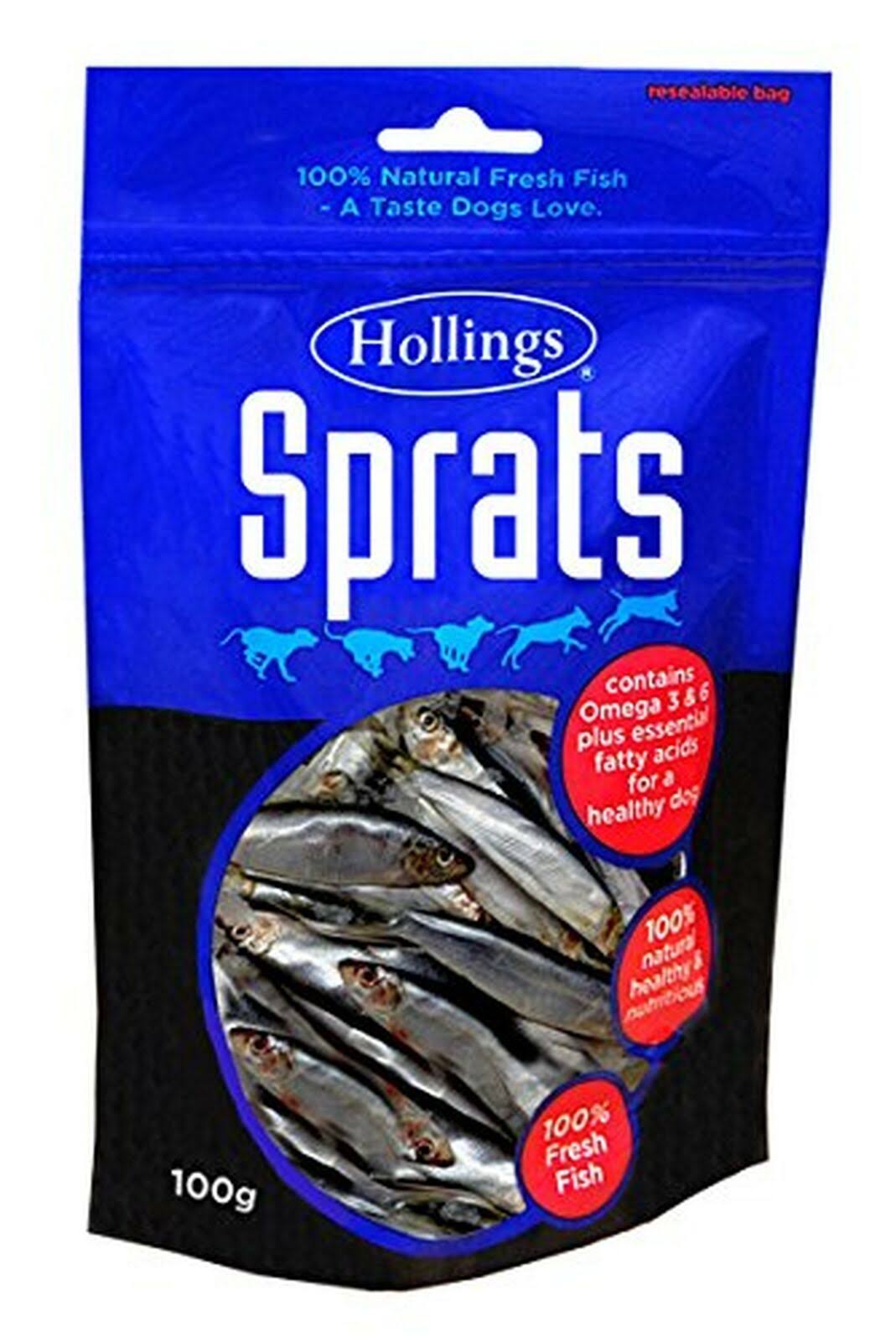 Hollings Sprats Dog Treats - 100g