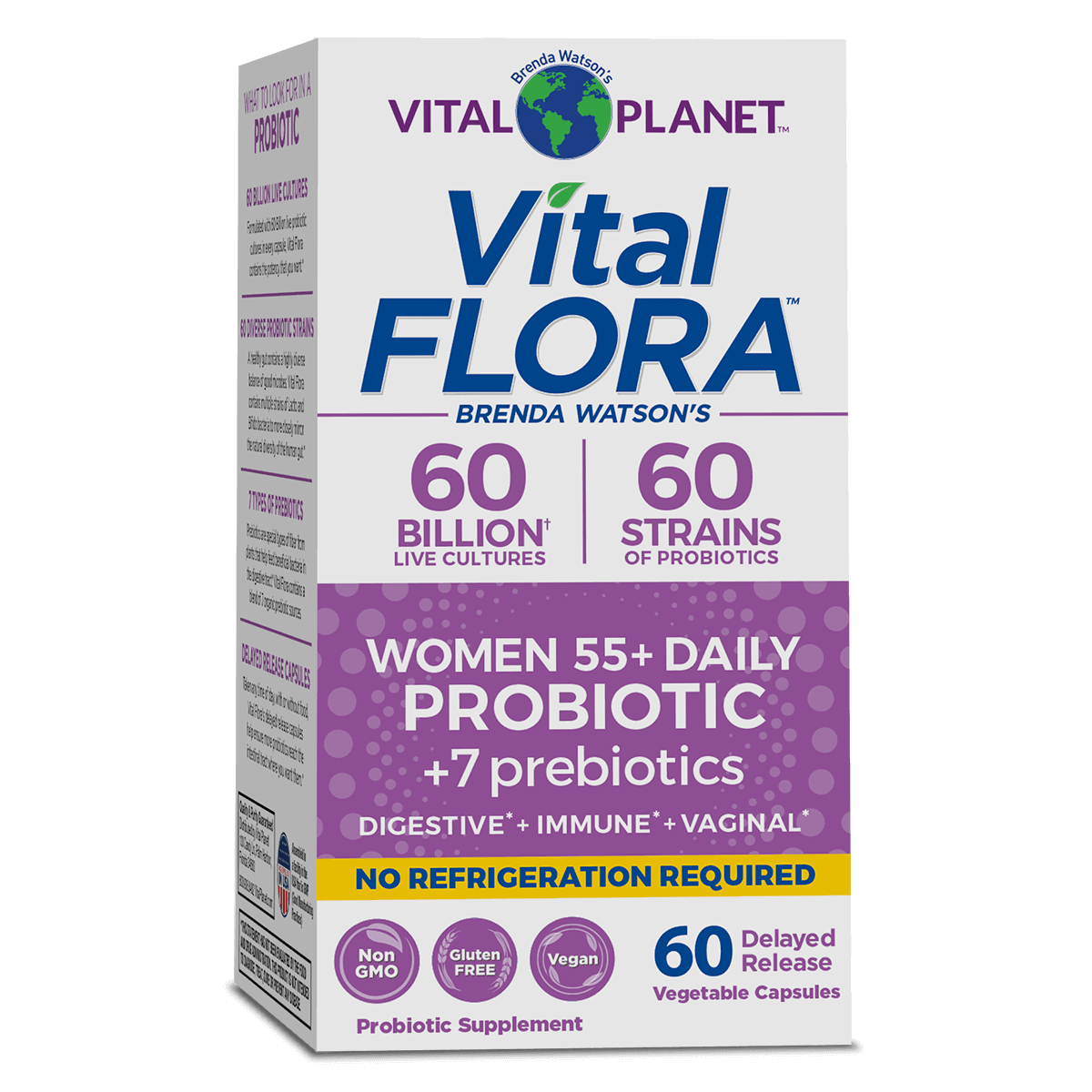 Vital Flora Women 55+ Probiotic - 60 Capsules