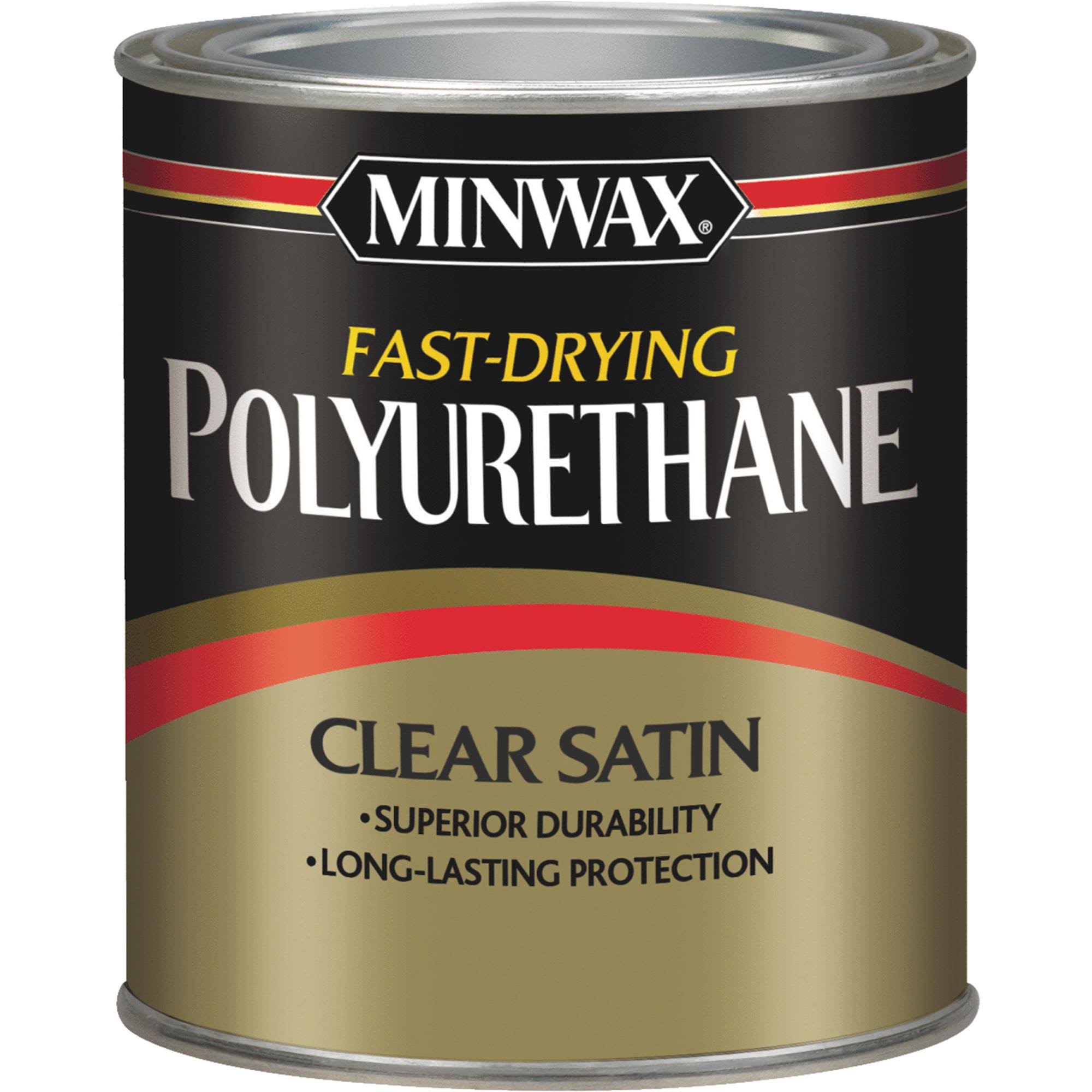 Minwax Fast Drying Polyurethane - Clear Satin, 1qt