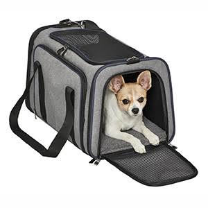 Midwest Homes for Pets Duffy Expandable Pet Carrier Grey