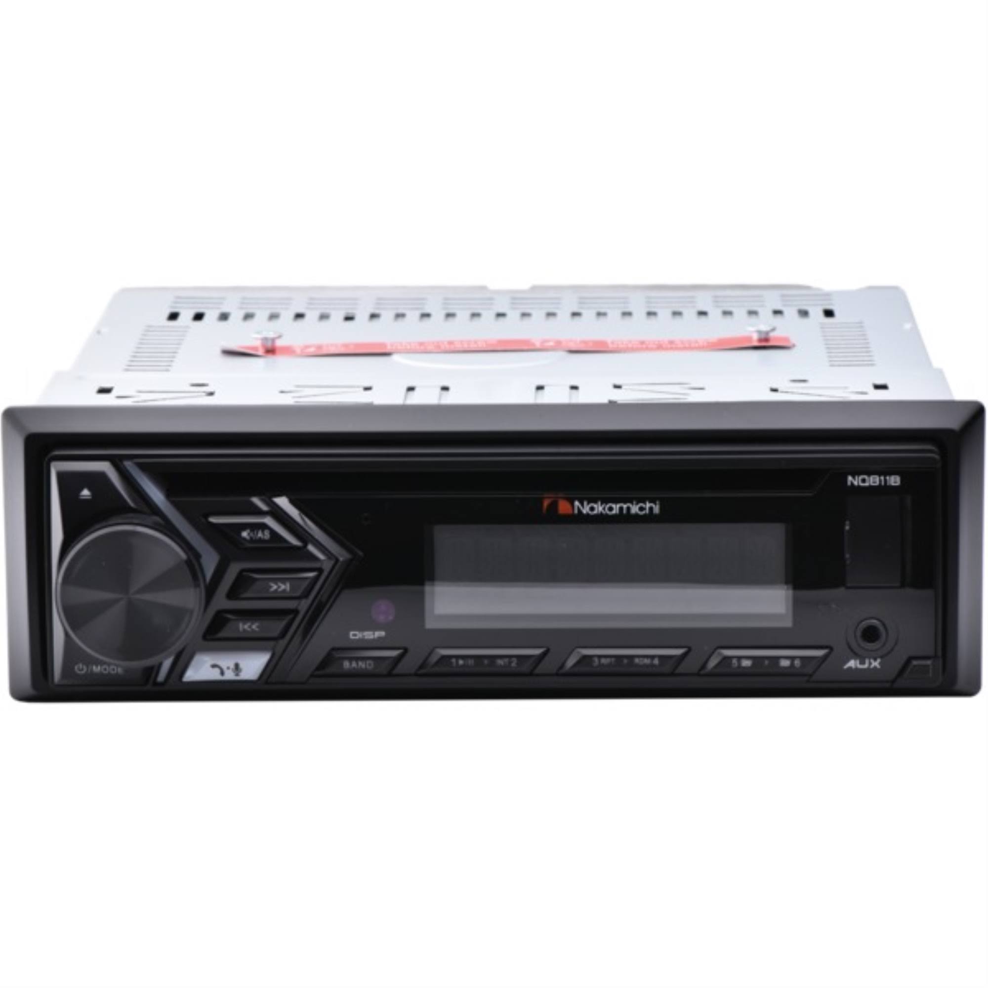 Nakamichi NQ811B Bluetooth CD MP3 Player Car Stereo Receiver with Built-in Bluetooth Hands-Free Calling Music Streaming USB AUX Inputs with