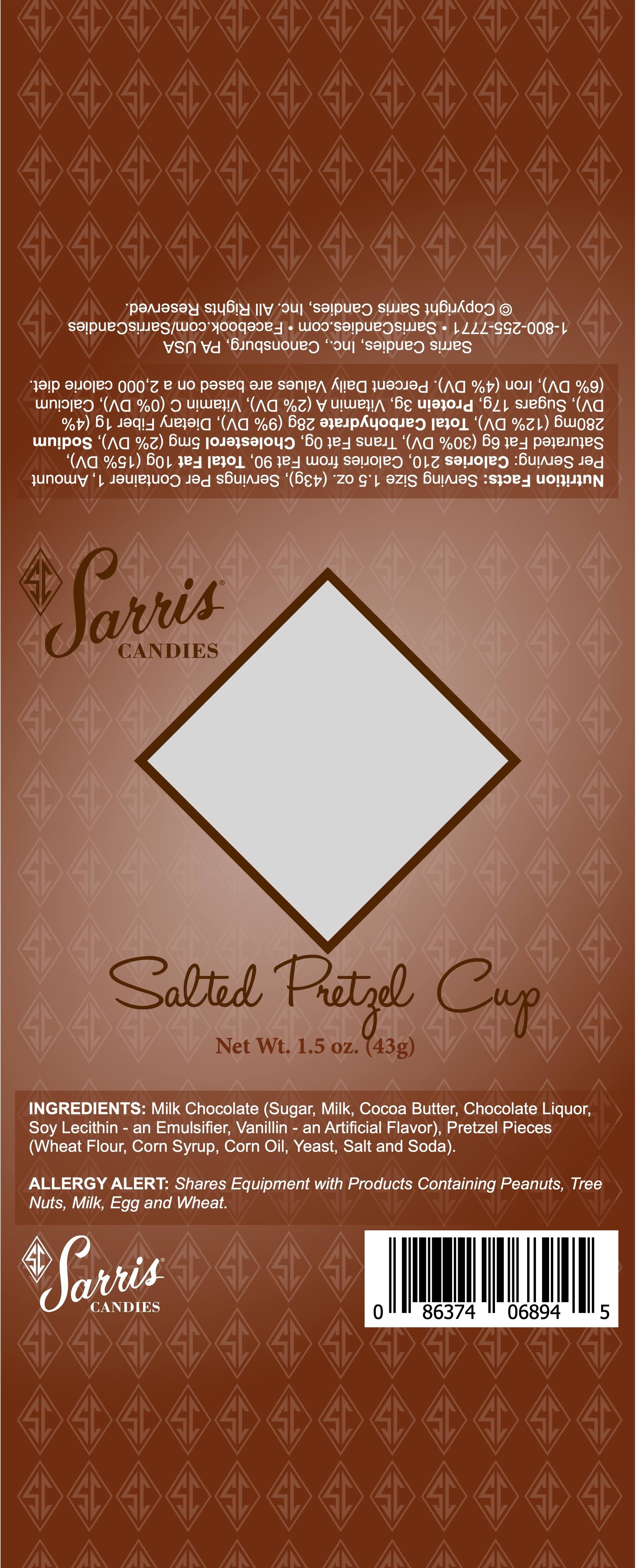 Sarris Candies Pretzel Cup, Salted - 1.5 oz