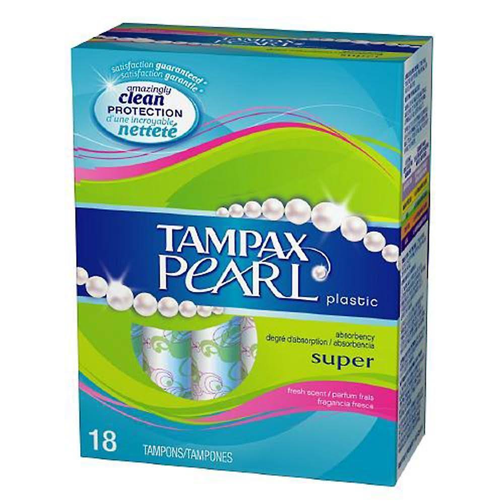 Tampax Pearl Super Absorbency Scented Tampons - 18 Pack